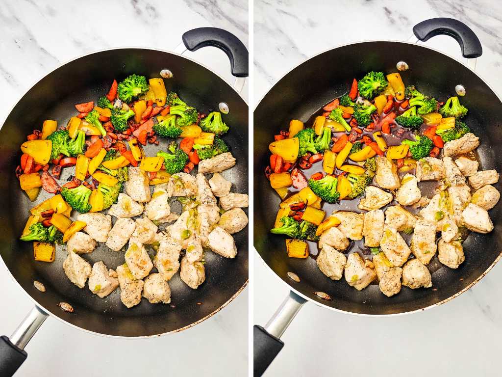 Teriyaki chicken rice bowl process 7
