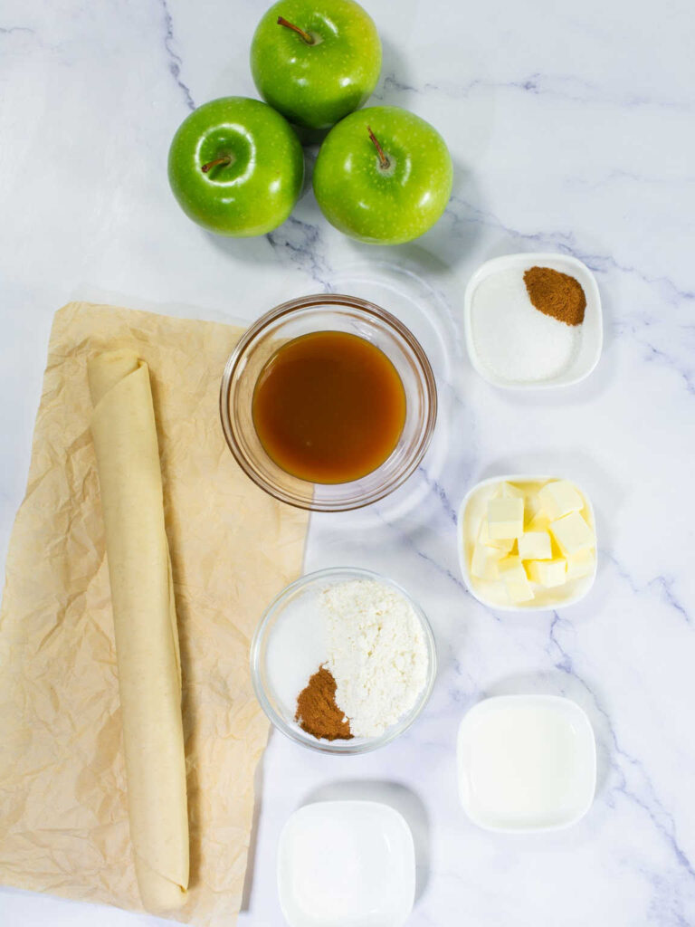 Caramel apple tartlets ingredients
