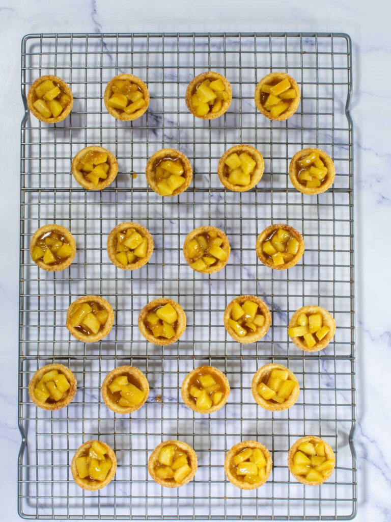 Caramel apple tartlets process 12