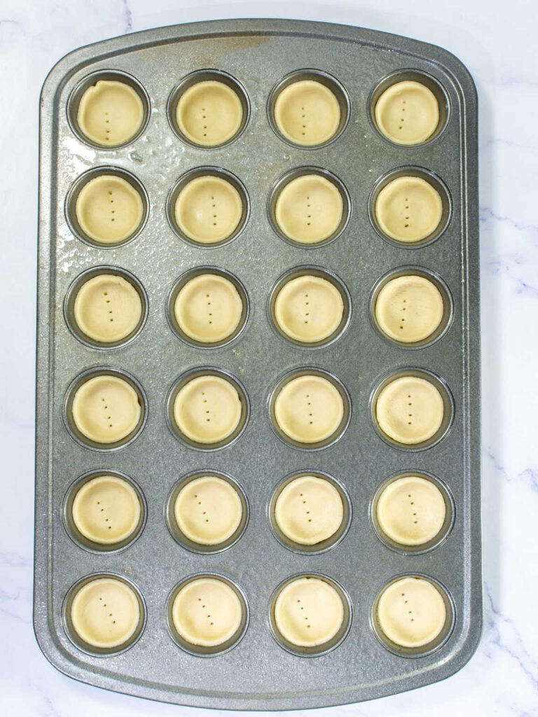 Caramel apple tartlets process 3