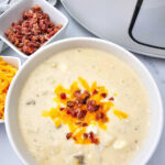 Crockpot loaded potato soup