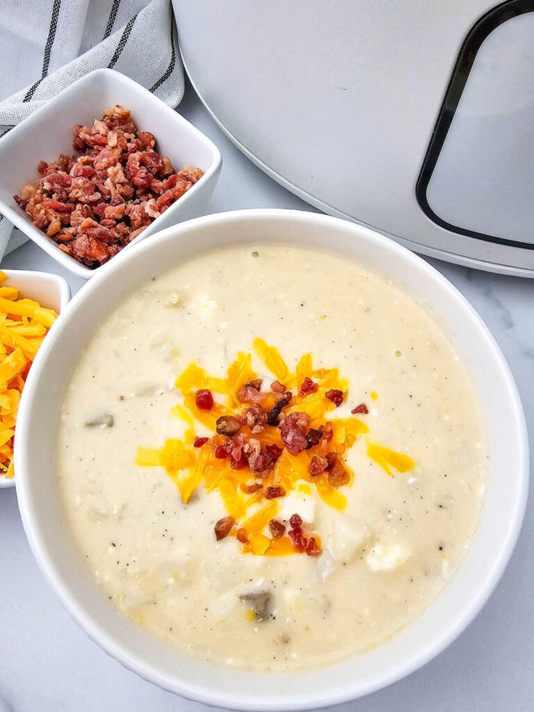 Crockpot loaded potato soup