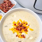 Crockpot loaded potato soup pin