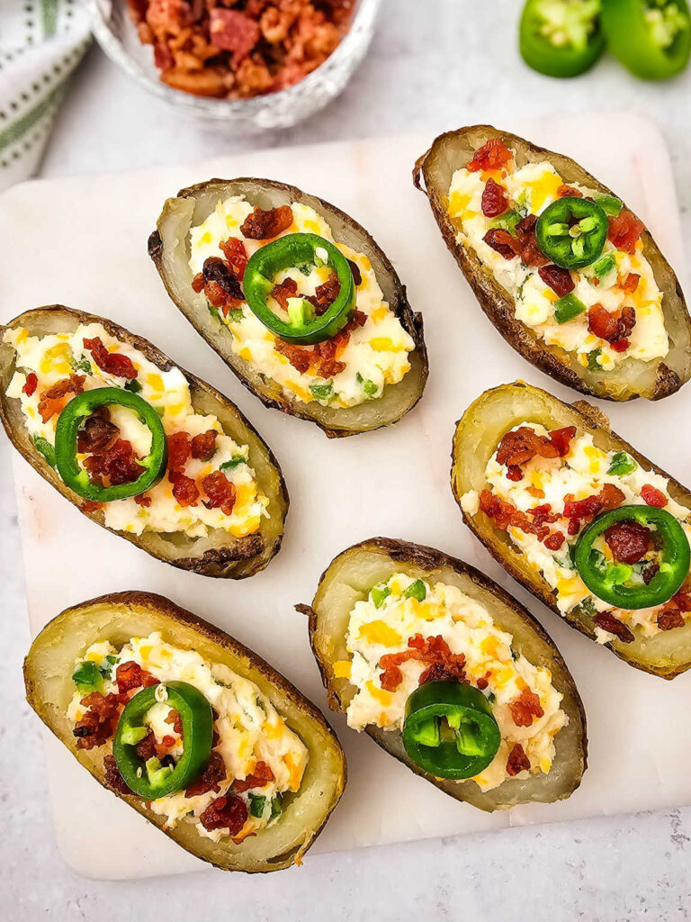 Jalapeno popper potato skins