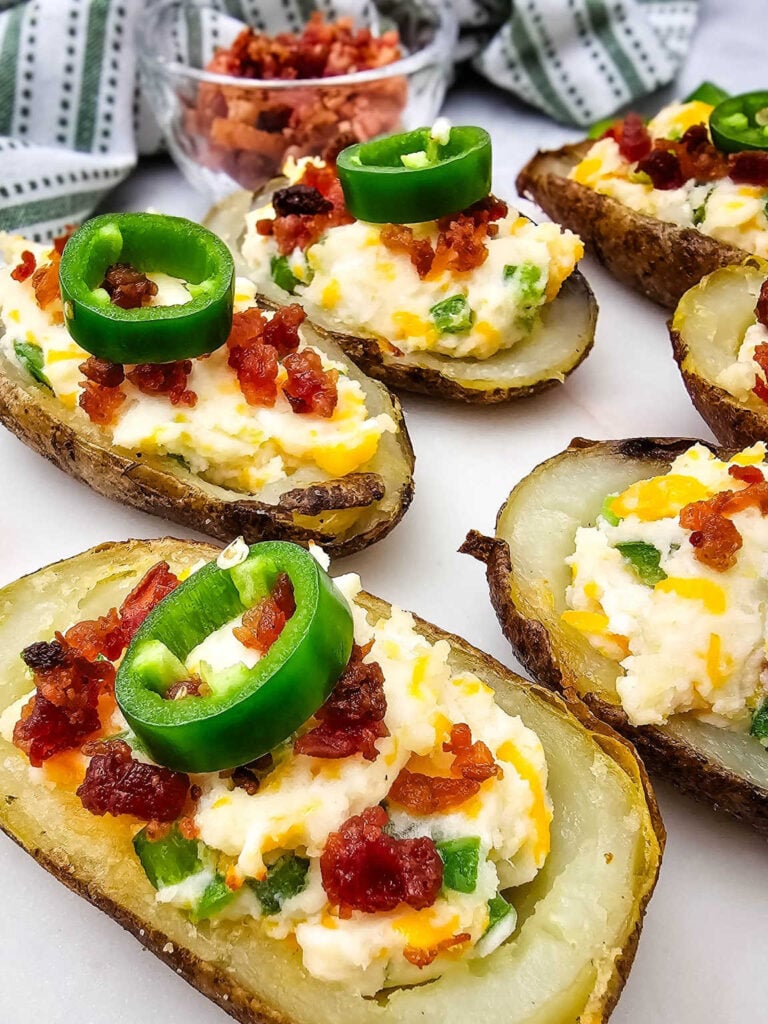 Jalapeno popper potato skins