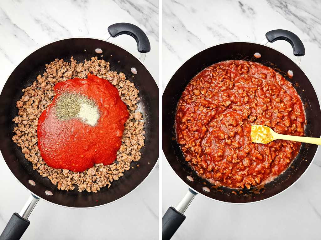 Lasagna dip recipe process 3
