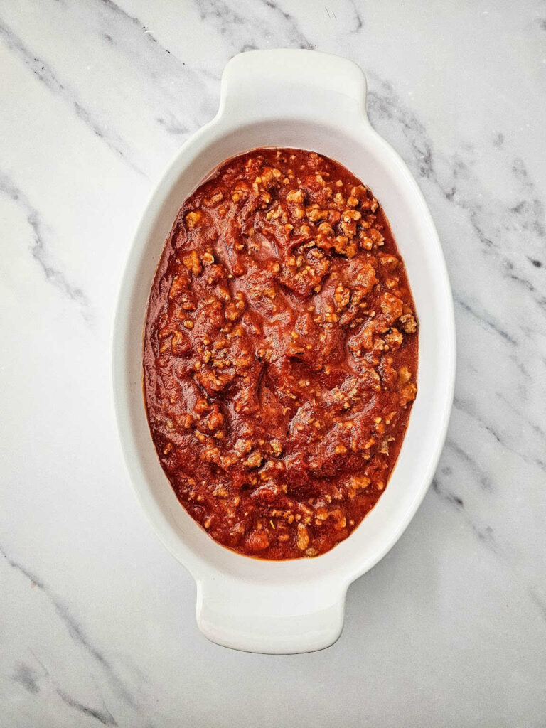Lasagna dip recipe process 4