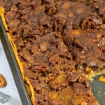 Pecan slab pie