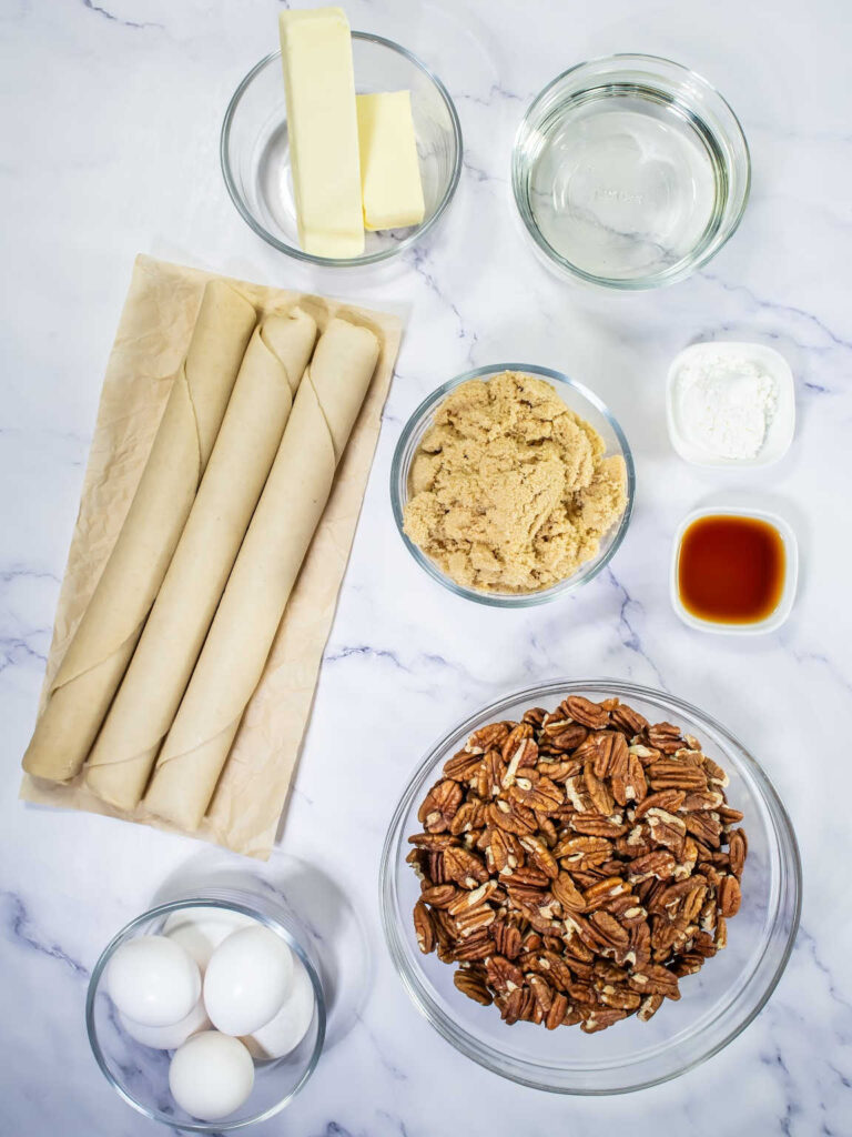 Pecan slab pie ingredients