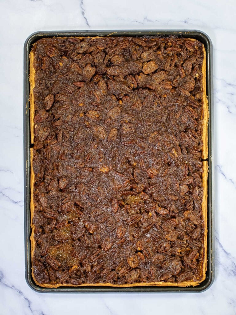 Pecan slab pie process 8