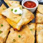 Sheet Pan Tex Mex Quesadillas pin