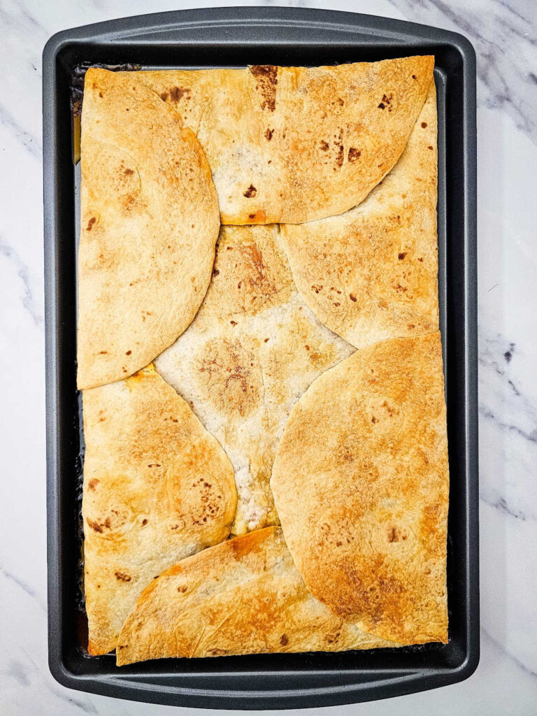 Sheet Pan Tex Mex Quesadillas process 11