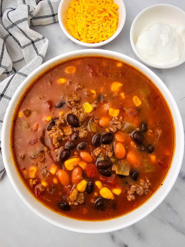 7 Can taco soup