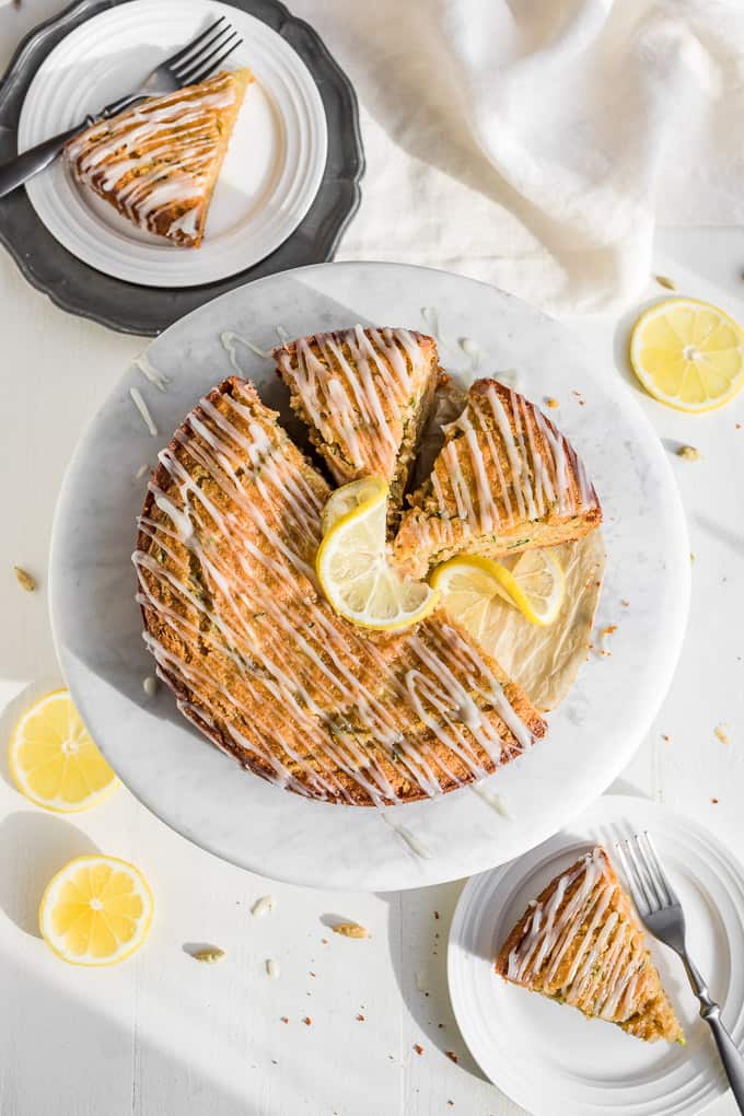 Almond Flour Lemon Zucchini Cake