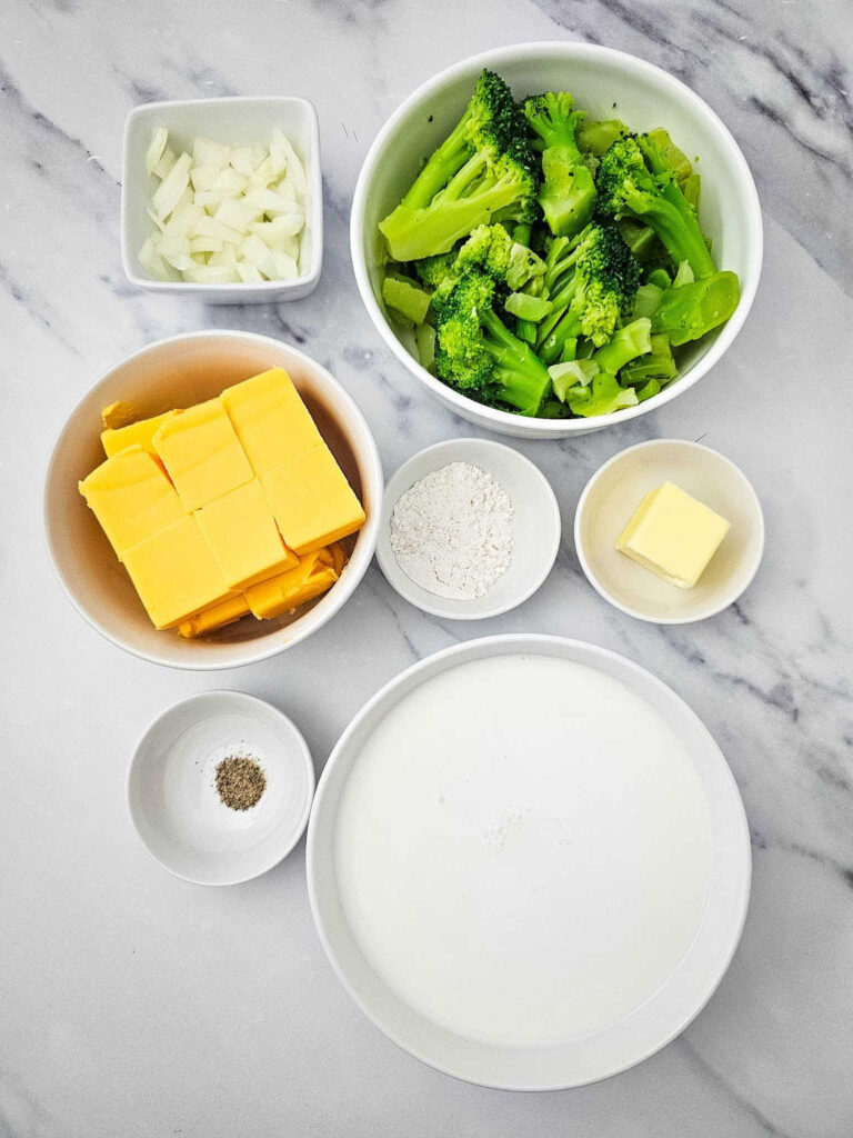 Broccoli Cheese Soup with Velveeta ingredients