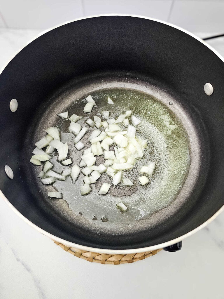 Broccoli Cheese Soup with Velveeta process 1