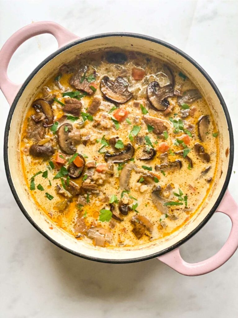 Chicken Mushroom and Wild Rice Soup