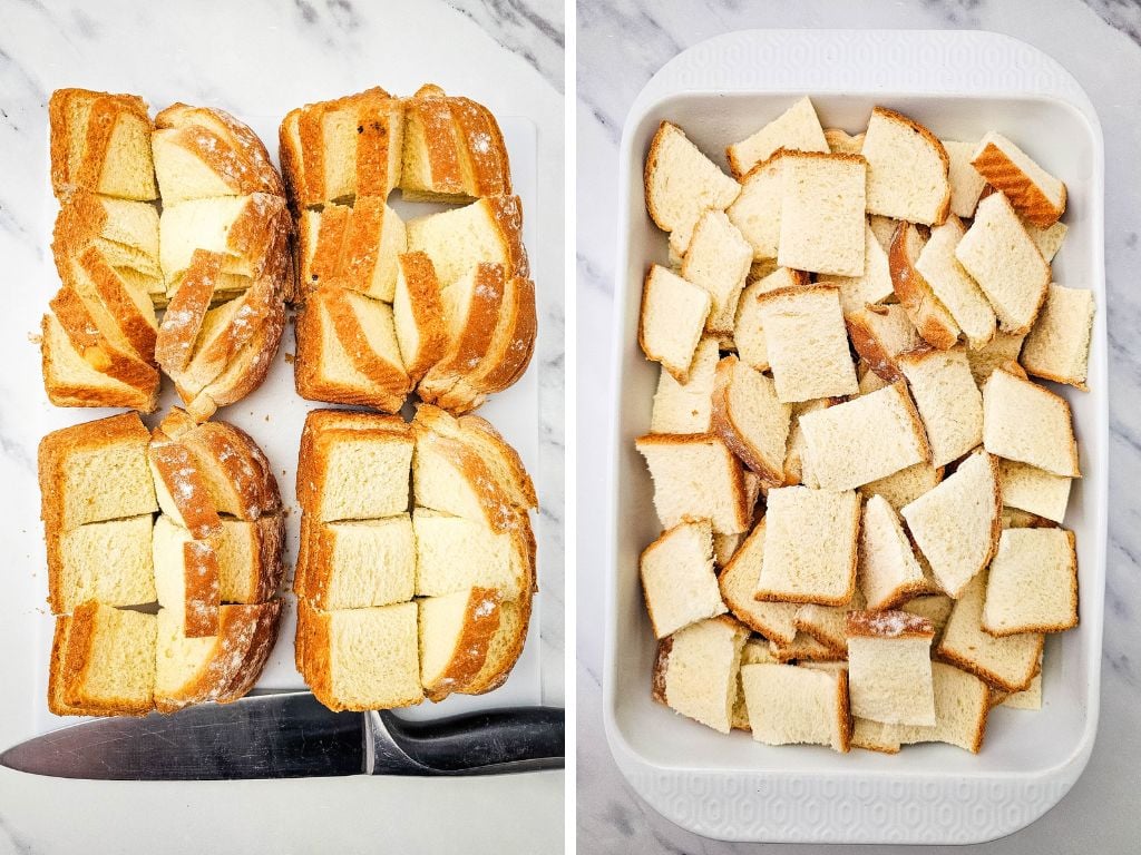 Cinnamon Apple French Toast Casserole process 2