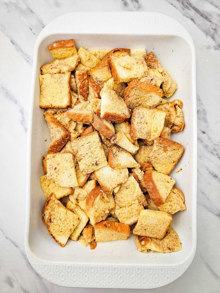 Cinnamon Apple French Toast Casserole process 4