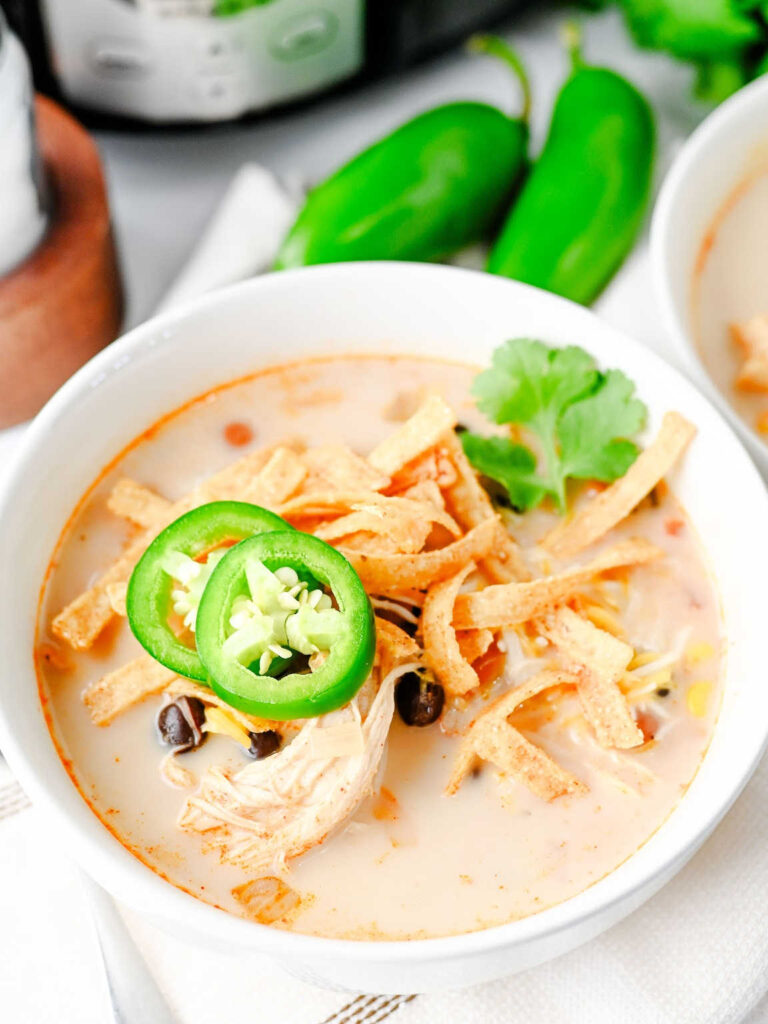 Crockpot chicken tortilla soup