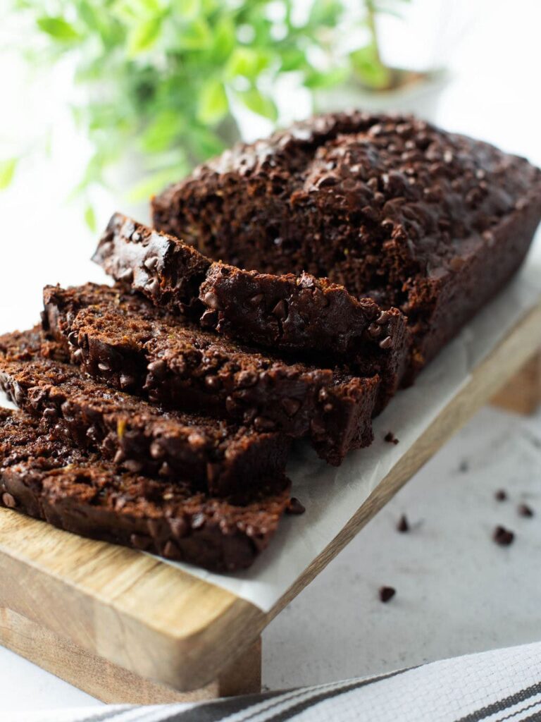 Double chocolate zucchini bread