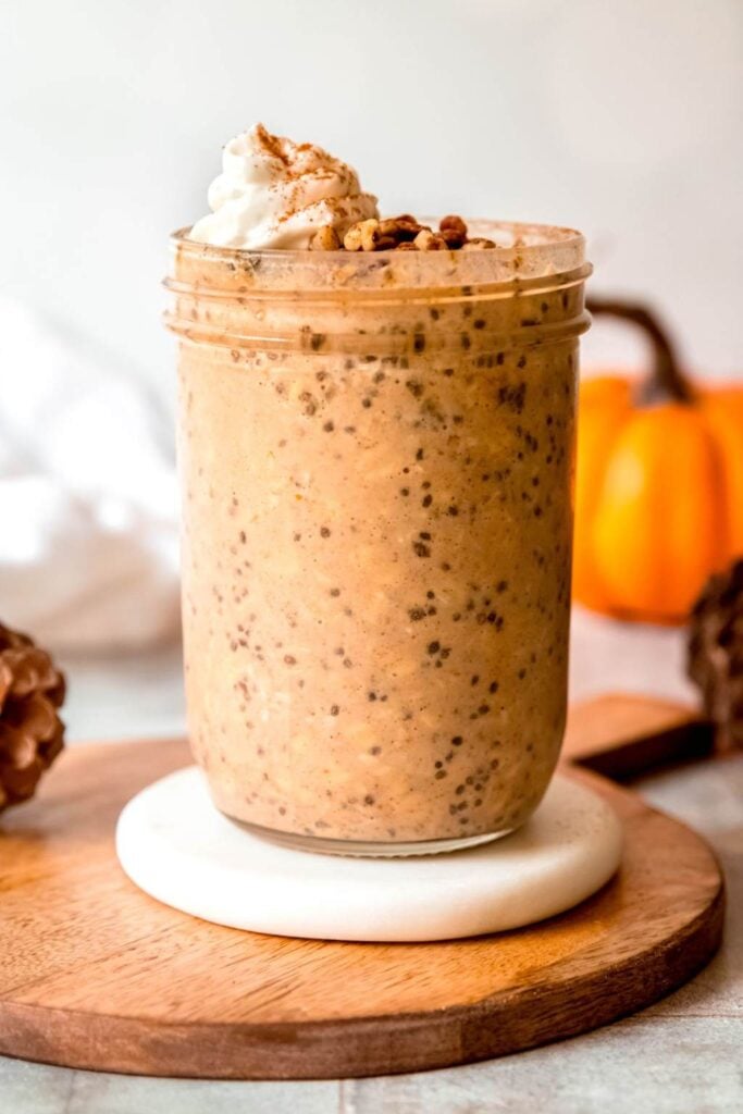 High Protein Pumpkin Overnight Oats
