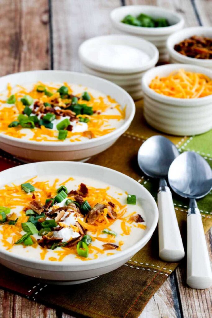 Instant Pot Loaded Cauliflower Soup