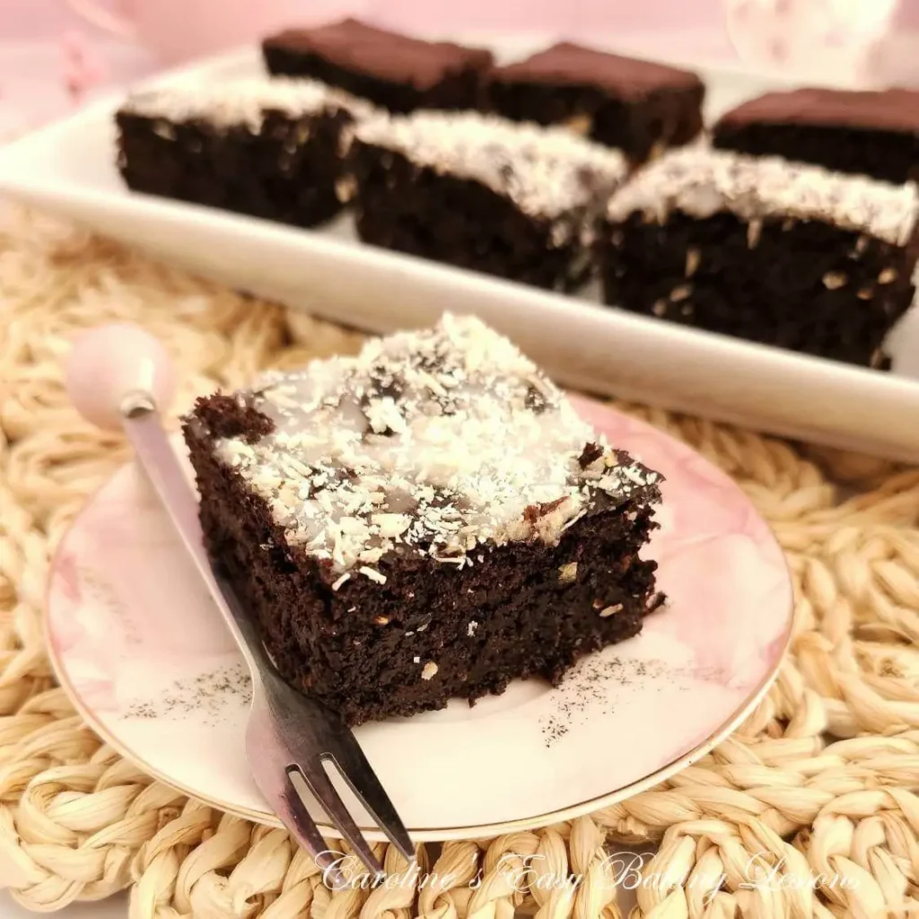 Low Fat Chocolate Courgette Traybake