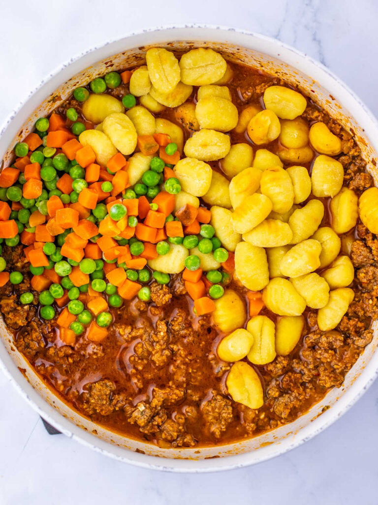 One Pan Gnocchi Shepard’s Pie process 3