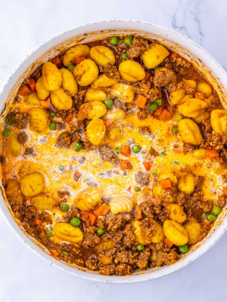 One Pan Gnocchi Shepard’s Pie process 4