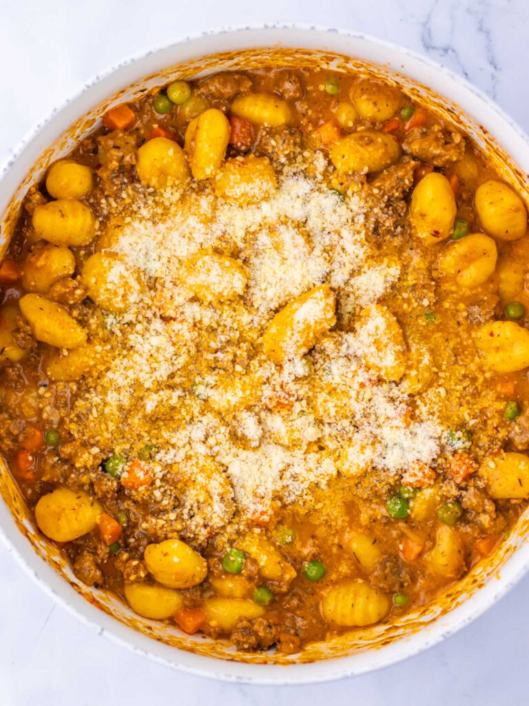 One Pan Gnocchi Shepard’s Pie process 5