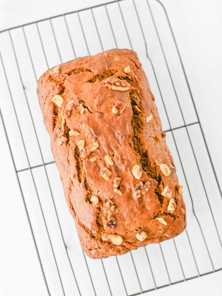 Pumpkin banana bread process 9