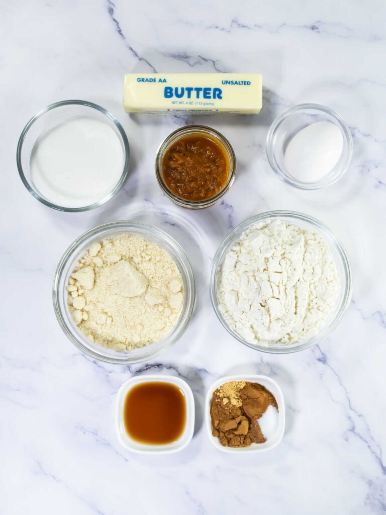 Pumpkin linzer cookies ingredients