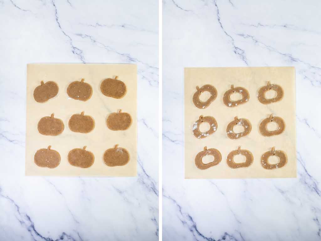 Pumpkin linzer cookies process 7