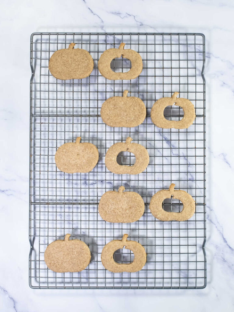 Pumpkin linzer cookies process 8