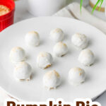 Pumpkin pie truffles pin