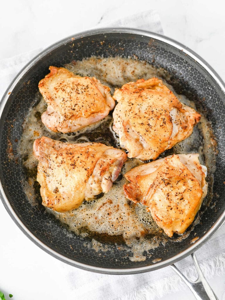 Slow cooker garlic parmesan chicken and potatoes process 3