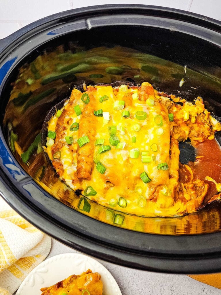 Slow cooker lazy enchiladas
