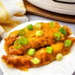 Slow cooker lazy enchiladas pin
