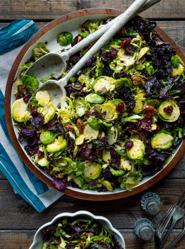 Brussels Sprouts Salad with Maple Vinaigrette