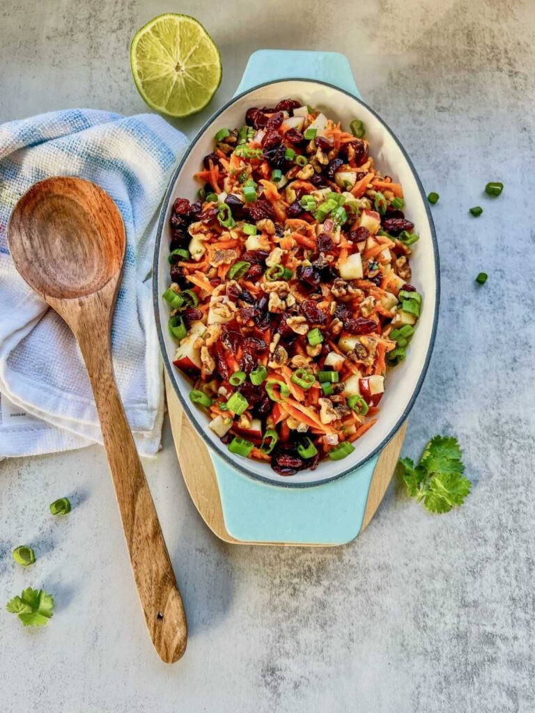 Carrot Apple Walnut Salad