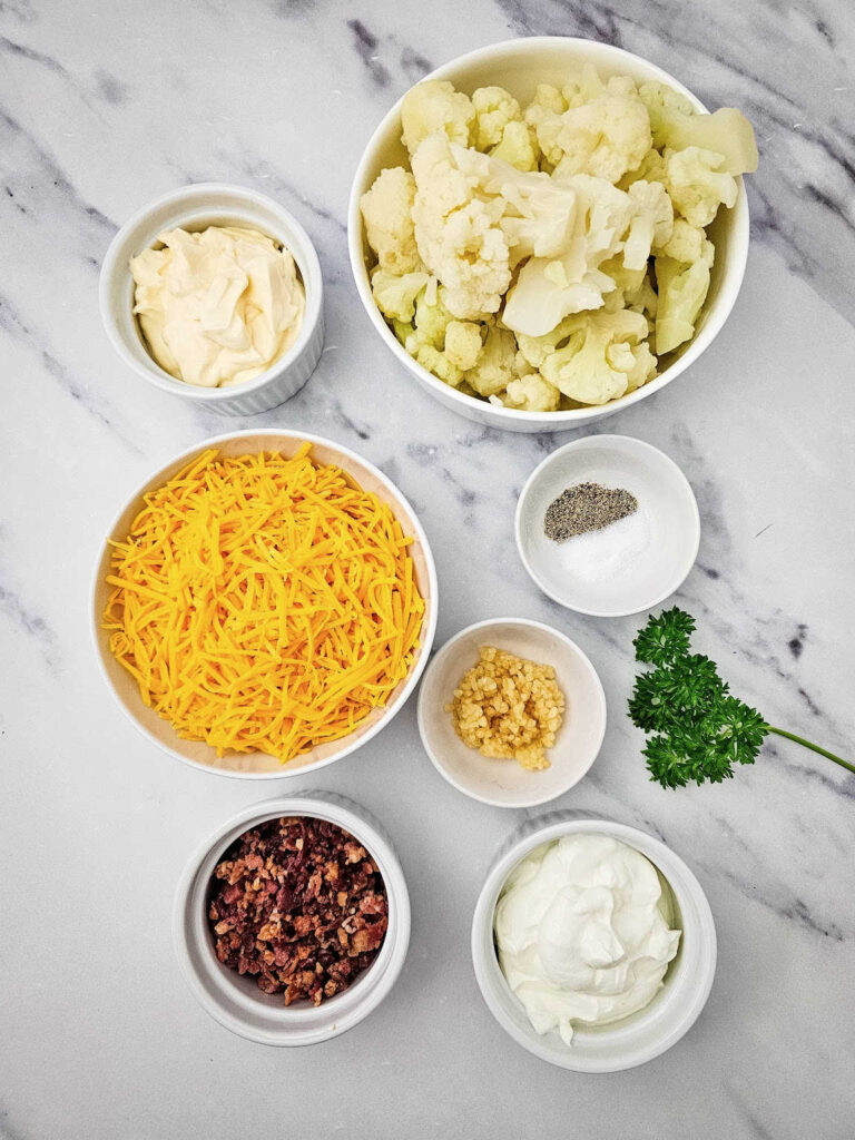 Cauliflower casserole ingredients