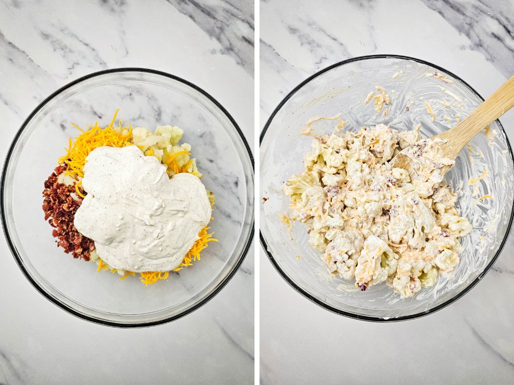 Cauliflower casserole process 4