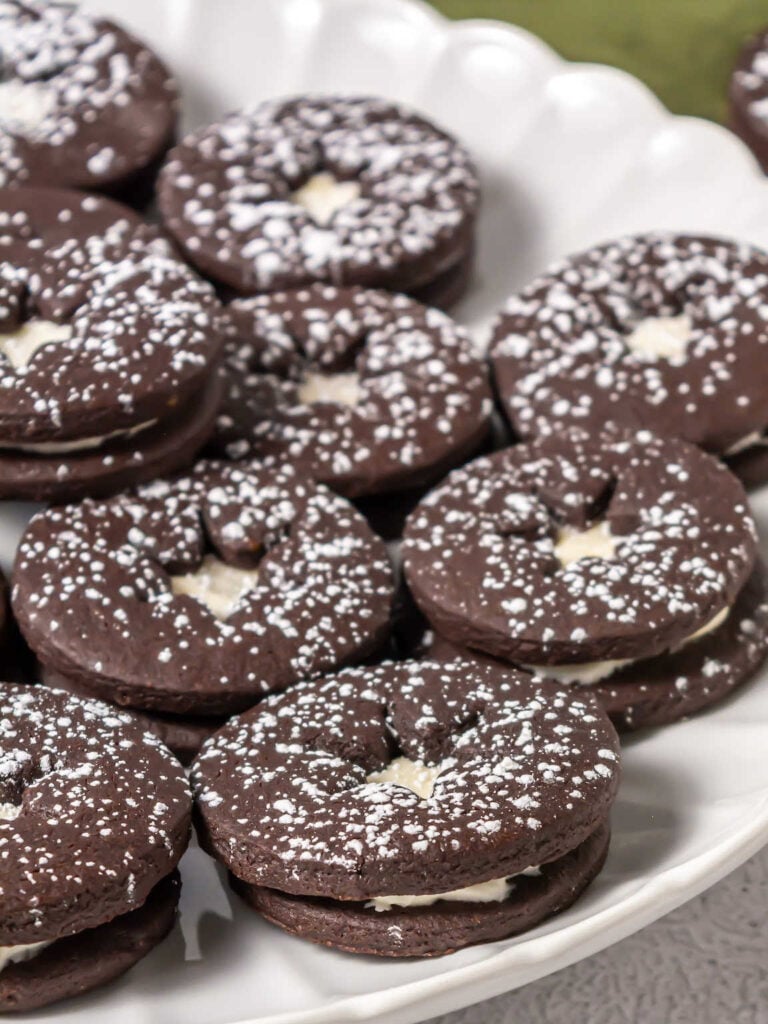 Chocolate Linzer Cookies