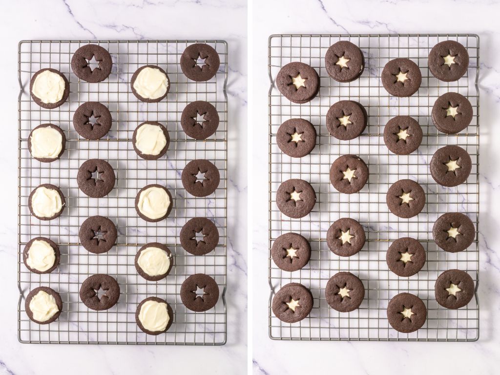 Chocolate Linzer Cookies process 12