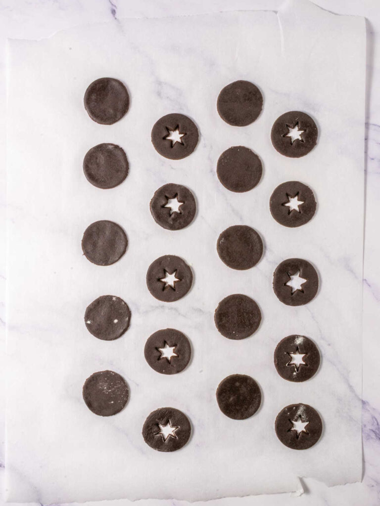 Chocolate Linzer Cookies process 6