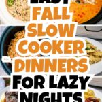 Fall crockpot recipes for dinner pin