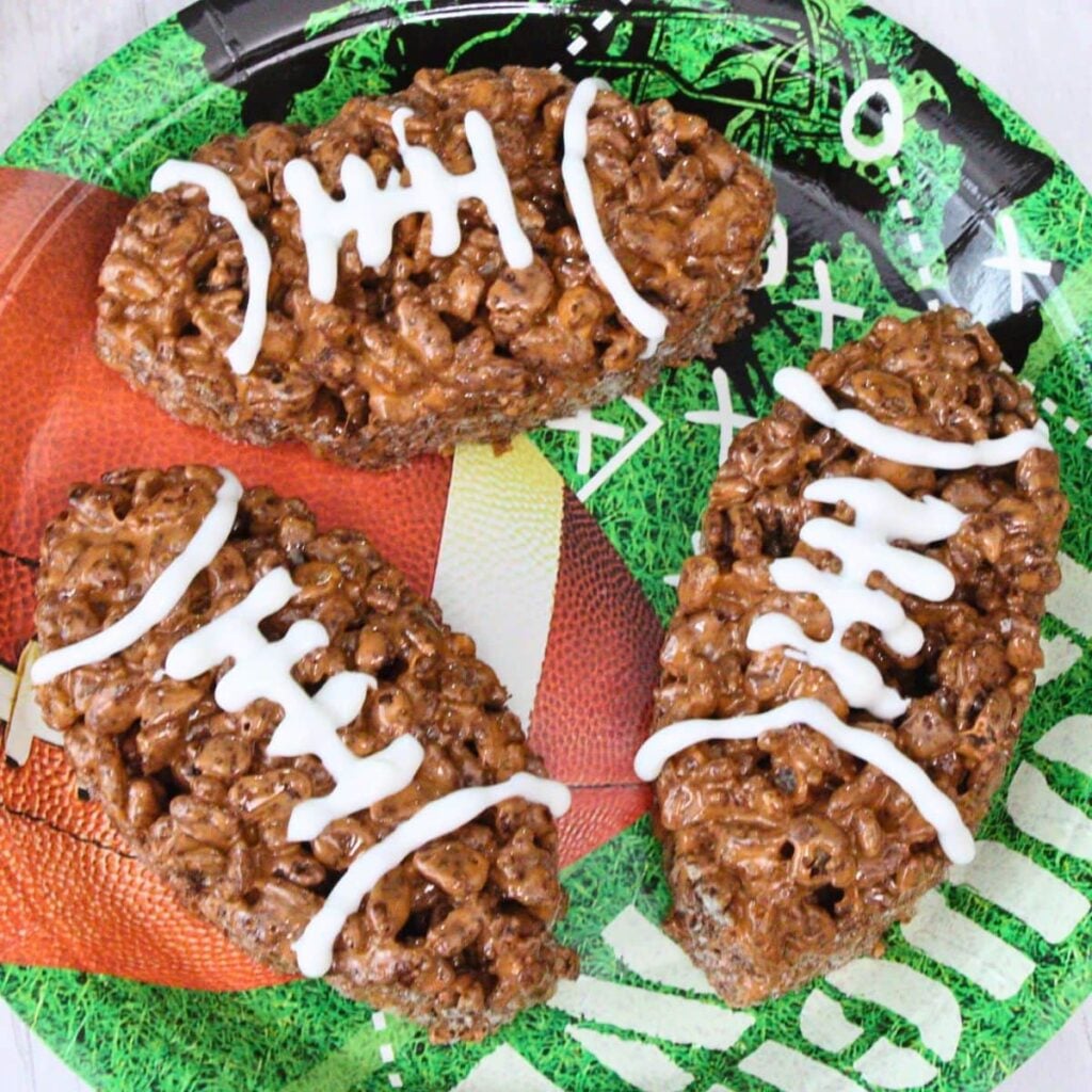 Football Rice Krispie Treats