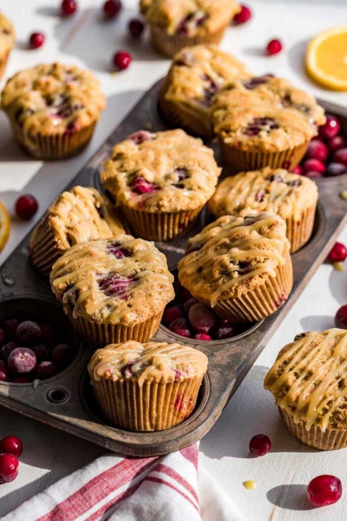 Almond Flour Cranberry Orange Muffins