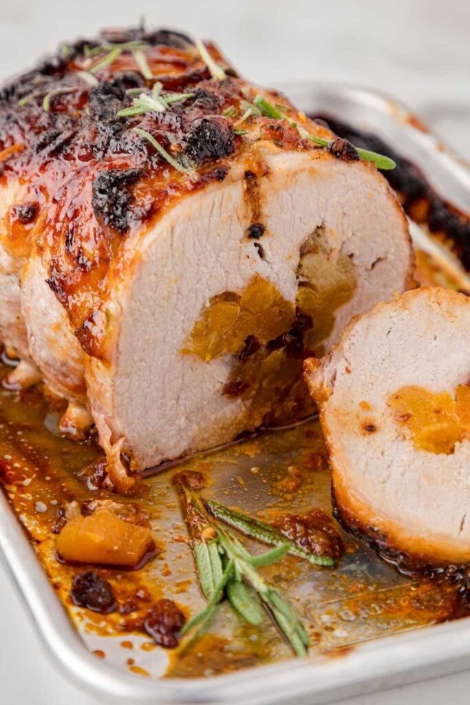 Apricot Stuffed Pork Loin